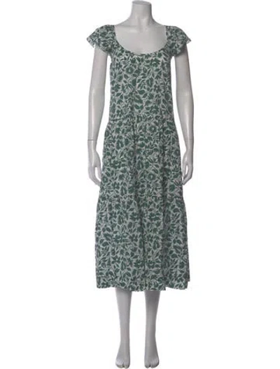 Pre-owned The Great Floral Print Long Dress In Multi