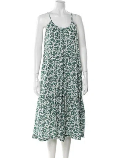 Pre-owned The Great Floral Print Long Dress In Multi