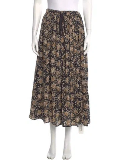 Pre-owned The Great Floral Print Long Skirt
