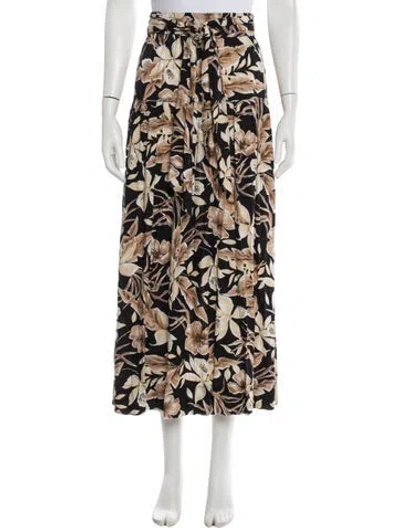 Pre-owned The Great Floral Print Long Skirt