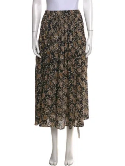 Pre-owned The Great Floral Print Long Skirt In Multi