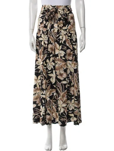 Pre-owned The Great Floral Print Long Skirt In Multi