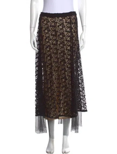 Pre-owned The Great Floral Print Long Skirt In Multicolor