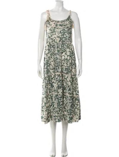 Pre-owned The Great Floral Print Midi Length Dress In Multi