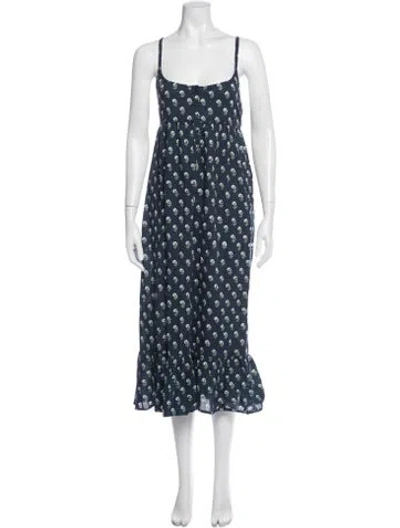 Pre-owned The Great Floral Print Nightgown In Blue