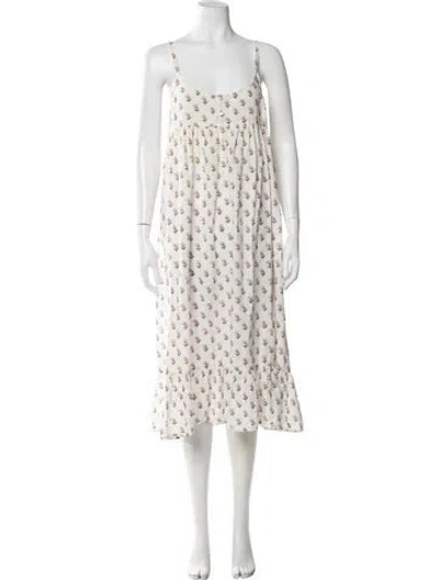 Pre-owned The Great Floral Print Nightgown In White