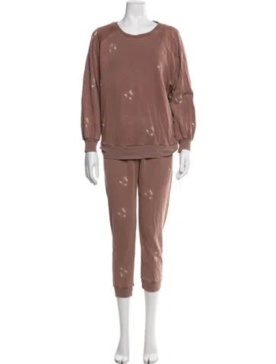 Pre-owned The Great Floral Print Set In Brown