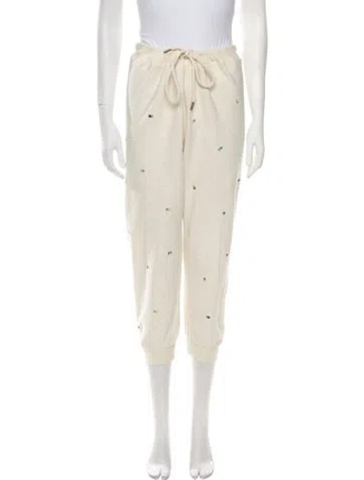 Pre-owned The Great Floral Print Sweatpants In Neutral