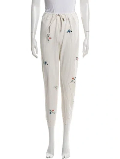 Pre-owned The Great Floral Print Sweatpants In Neutral