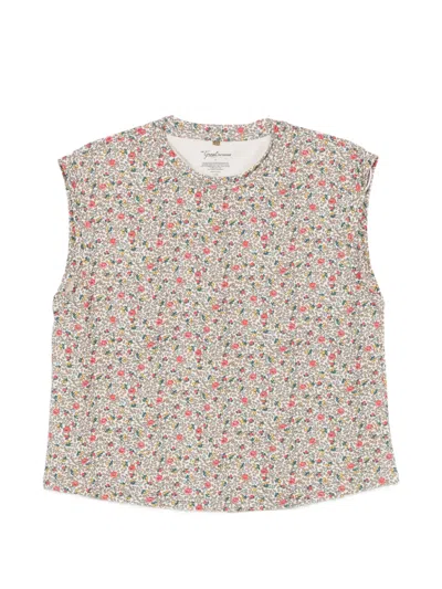 The Great Floral-print Tank Top In Neutral