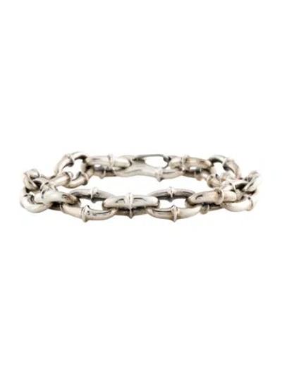 Pre-owned The Great Frog Lock Down Link Bracelet, 7" In Multi