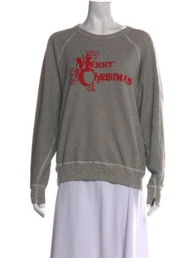 Pre-owned The Great Graphic Print Crew Neck Sweatshirt In Multicolor