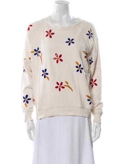 Pre-owned The Great Graphic Print Crew Neck Sweatshirt In Neutral