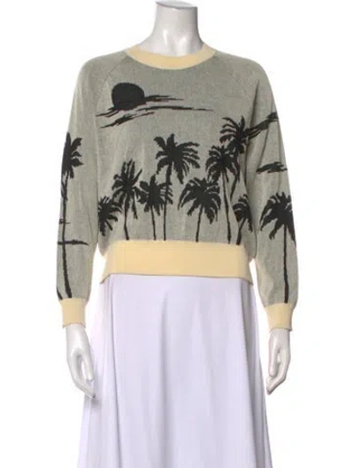 Pre-owned The Great Graphic Print Crew Neck Sweatshirt In Neutrals