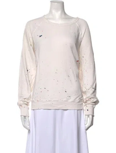 Pre-owned The Great Graphic Print Crew Neck Sweatshirt In Neutrals