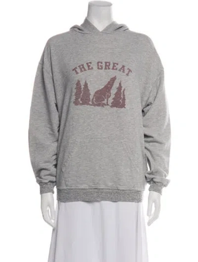 Pre-owned The Great Graphic Print Jacket In Grey