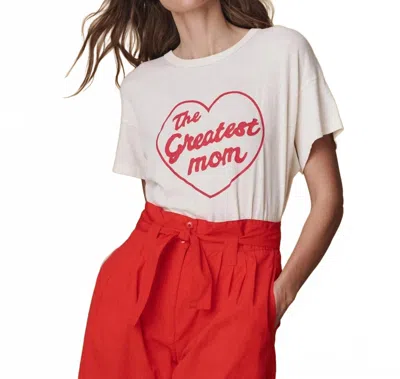 The Great Greatest Mom Boxy Crew Tee In White