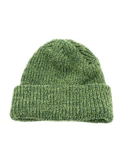 Pre-owned The Great Green Ganni Knitted Beanie .