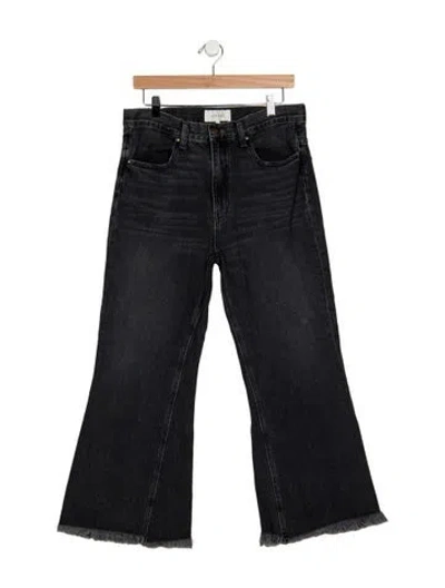 Pre-owned The Great High-rise Flared Jeans In Black
