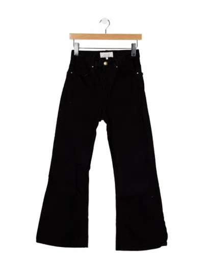 Pre-owned The Great High-rise Flared Jeans In Black