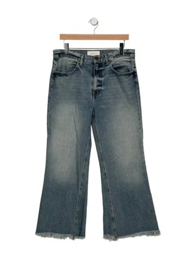 Pre-owned The Great High-rise Flared Jeans In Blue