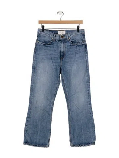 Pre-owned The Great High-rise Flared Jeans In Blue