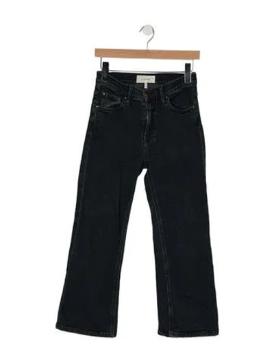 Pre-owned The Great High-rise Flared Jeans In Blue