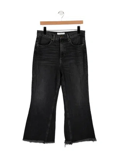 Pre-owned The Great High-rise Flared Jeans In Grey