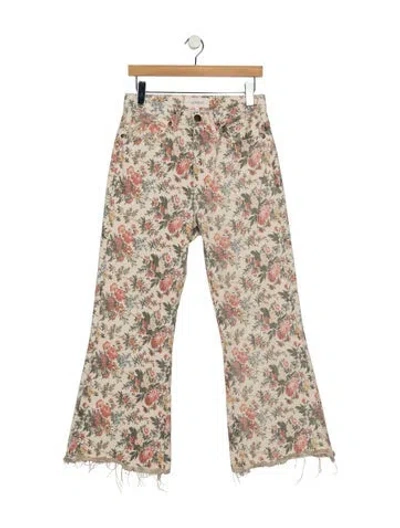 Pre-owned The Great High-rise Flared Jeans In Neutrals