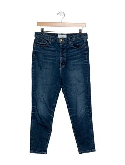 Pre-owned The Great High-rise Skinny Leg Jeans In Blue