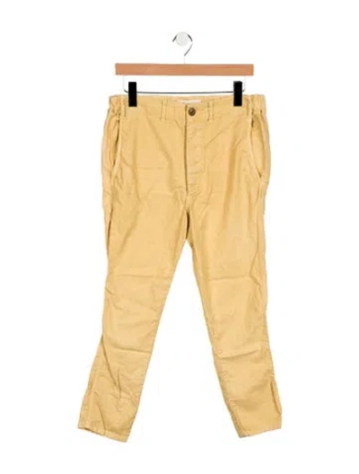 Pre-owned The Great High-rise Skinny Leg Jeans In Yellow
