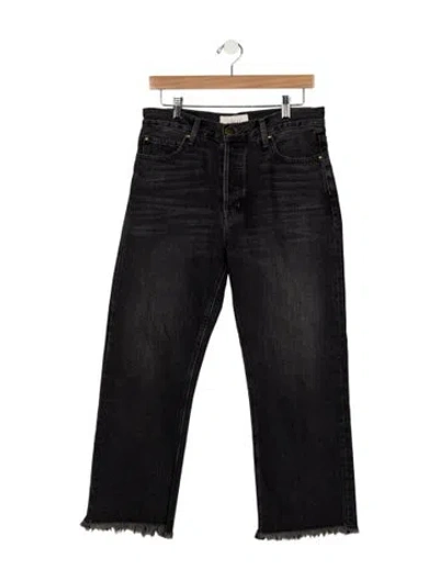 Pre-owned The Great High-rise Straight Leg Jeans In Blue