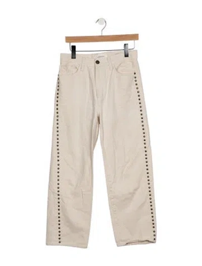 Pre-owned The Great High-rise Straight Leg Jeans In Multicolor