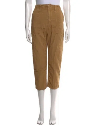 Pre-owned The Great High-rise Straight Leg Jeans In Neutral