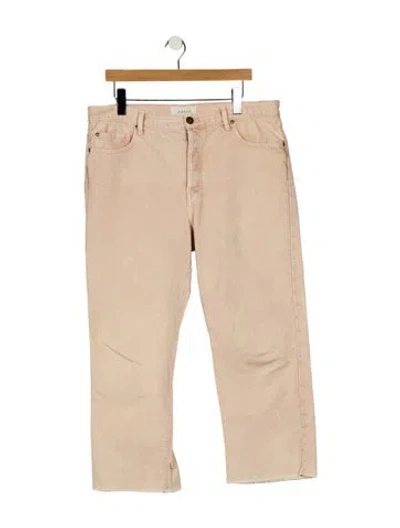 Pre-owned The Great High-rise Straight Leg Jeans In Neutral