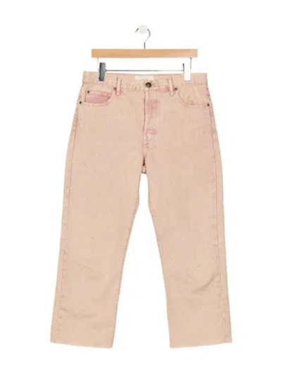 Pre-owned The Great High-rise Straight Leg Jeans In Neutrals