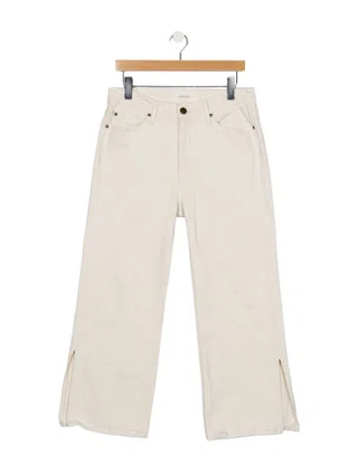 Pre-owned The Great High-rise Straight Leg Jeans In Neutrals