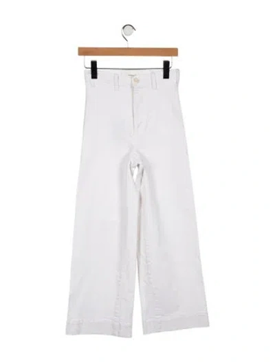 Pre-owned The Great High-rise Wide Leg Jeans W/ Tags In White