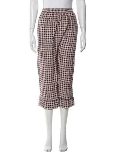 Pre-owned The Great Houndstooth Print Pleated Accents Pajamas In Multi