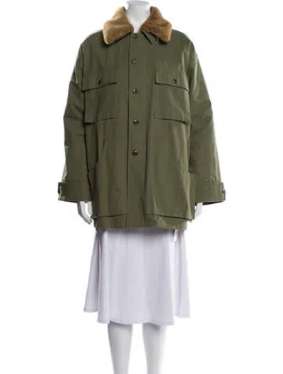 Pre-owned The Great Jacket In Green