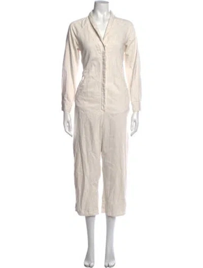 Pre-owned The Great Jumpsuit In Neutrals