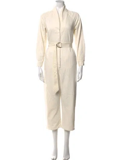 Pre-owned The Great Jumpsuit In White
