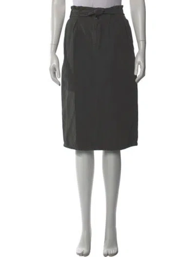 Pre-owned The Great Knee-length Skirt In Gray