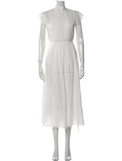 Pre-owned The Great Lace Pattern Knee-length Dress W/ Tags In White