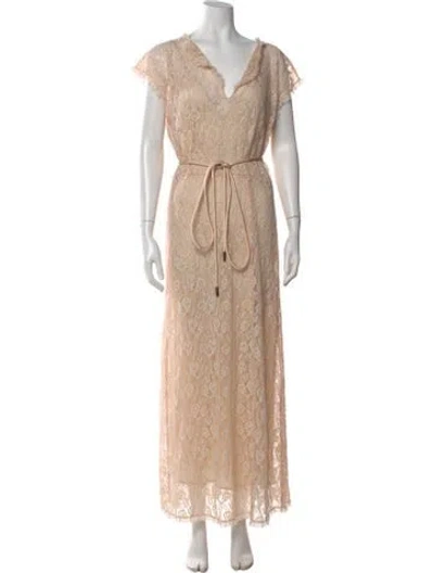 Pre-owned The Great Lace Pattern Long Dress W/ Tags In Neutral