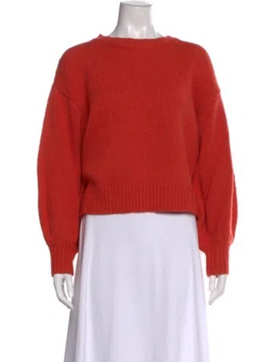 Pre-owned The Great Lambswool Bateau Neckline Sweater In Orange