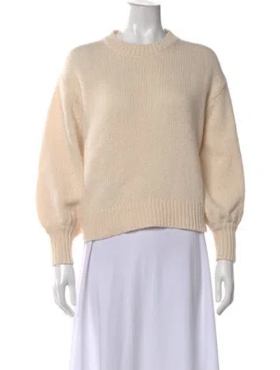 Pre-owned The Great Lambswool Crew Neck Sweater In Neutral