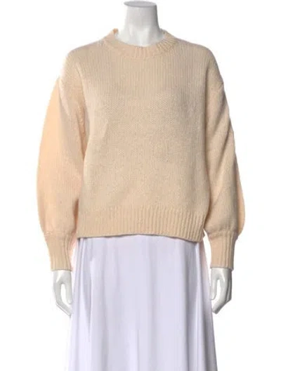 Pre-owned The Great Lambswool Crew Neck Sweater In Neutral