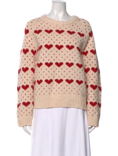 Pre-owned The Great Lambswool Patterned Sweater W/ Tags In Neutral