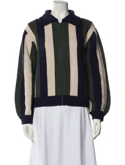 Pre-owned The Great Lambswool Striped Sweater In Multi
